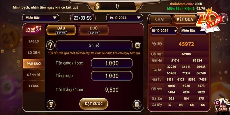 Xổ Số Miền Bắc – Game online uy tín tại cổng game Zowin